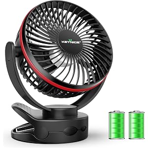 KEYNICE KN-871 Portable fan with LED light