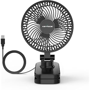 KEYNICE KN-893 USB desk and clip fan